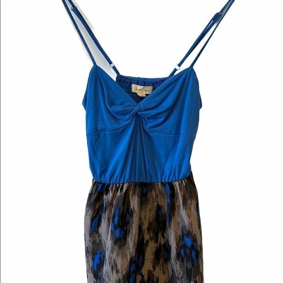 SILENCE+NOISE Blue Patterned Casual Tank Dress S - Picture 2 of 7